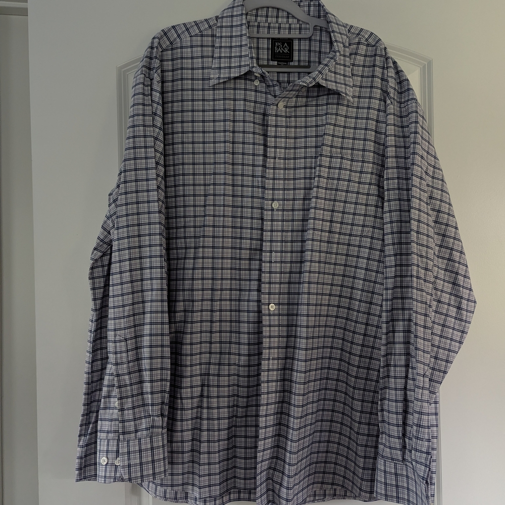 Men's Blue Plaid Shirt